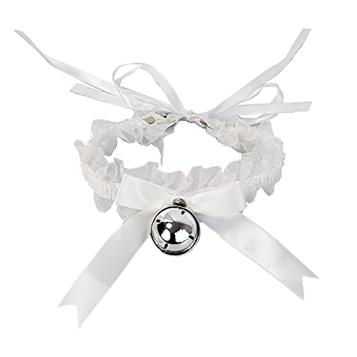 Schleifen-Spitzen-Halskette mit elastischem Band, Rüschenband für Frauen und Mädchen, verstellbar, Gothic-Stil, Choker-Halsband, Halskette, Schleife für Frauen Schleifen-Spitzen-Halskette mit elastischem Band, Rüschenband für Frauen und Mädchen, verstellbar, Gothic-Stil, Choker-Halsband, Halskette, Schleife für Frauen von Klaisy