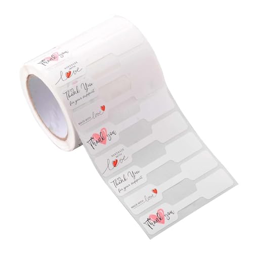 Set Von 500 Armband Aufkleber Hangtags Elegante Papierschmucketiketten Für Halskettenohrring Und Identifikationsbezeichnung Klar Und Lesbare Symbole von Klaisy
