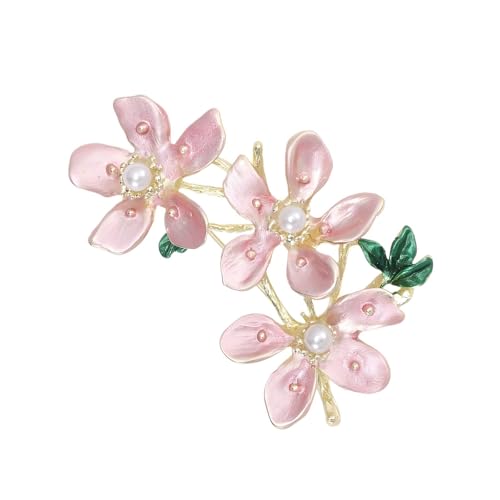 Stilvolle Pfirsichblüten-Ornament erhöht Eleganz bei Geschäftstreffen oder Abendveranstaltungen. Stilvolle Brosche für Damen. Modisches Accessoire, Einheitsgröße, Wie beschrieben von Klaisy