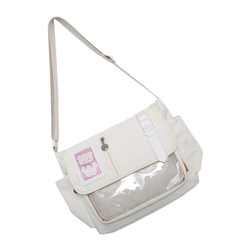 Stilvolle Umhängetasche, japanischer Stil, Umhängetasche, schöne Itabag-Schulmode, Kuriertasche für Pin-Display, modische Schultertasche, transparent, Itabag-Umhängetasche, japanischer Stil von Klaisy