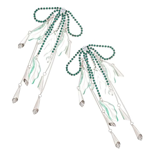 Strass-Tropfen-Ohrringe, trendiger Quasten, Brautschmuck, Quasten, Ohr-Accessoire, Damen, Abend-Party-Zubehör, Luxus-Braut-Ohrringe, Einheitsgröße, Wie beschrieben, Wie beschrieben von Klaisy