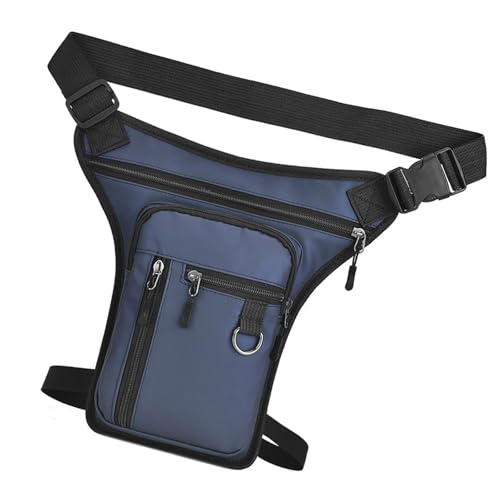 Umwandelbare Beingürteltasche, große seitliche Hüfttasche, praktische Nylon-Umhängetasche, Umhängetasche, sichere Aufbewahrung für wichtige Sportrucksäcke, blau, Mass Beauty von Klaisy