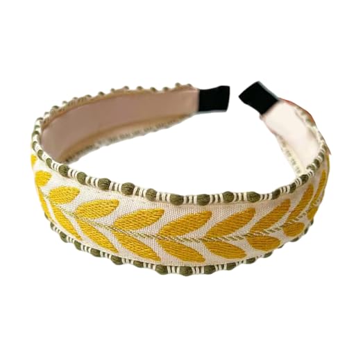 Verstellbares, rutschfestes Haarband, bestickte Blätter, Dekoration, leichtes Stirnband, bequemes Haar-Accessoire für Damen, besticktes Blatt-Haarband Verstellbares, rutschfestes Haarband, bestickte Blätter, Dekoration, leichtes Stirnband, bequemes Haar-Accessoire für Damen, besticktes Blatt-Haarband von Klaisy