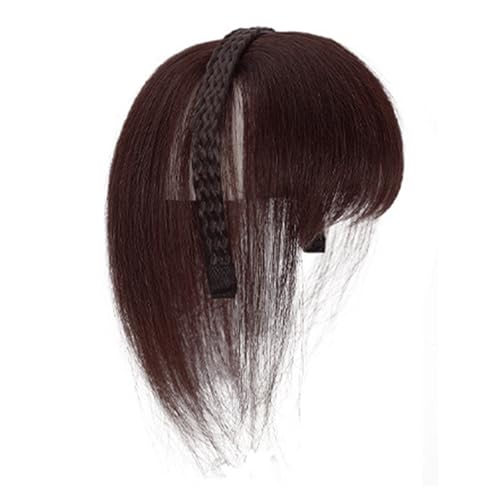 Wispy Pony Haarteile für Damen, gebogener Pony für den täglichen Gebrauch, mehrfarbig, natürlich, flach, ordentliches Stirnband von Klaisy