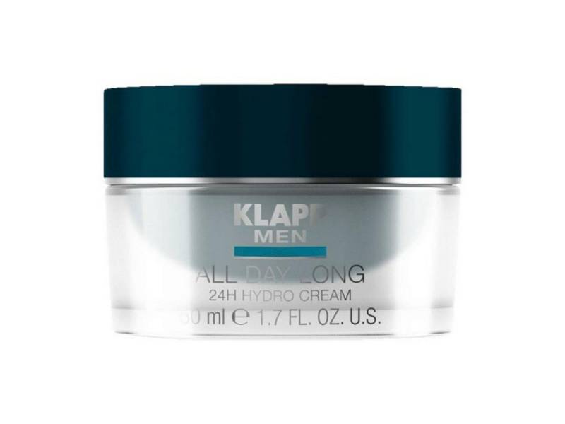 Klapp Cosmetics Tagescreme Men Cream All Day Long 24H Hydro Cream, Spendet langanhaltende Feuchtigkeit. von Klapp Cosmetics