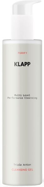 Klapp Cosmetics Triple Action Cleansing Gel 200 ml Klapp Cosmetics Triple Action Cleansing Gel 200 ml von KLAPP Skin Care Science