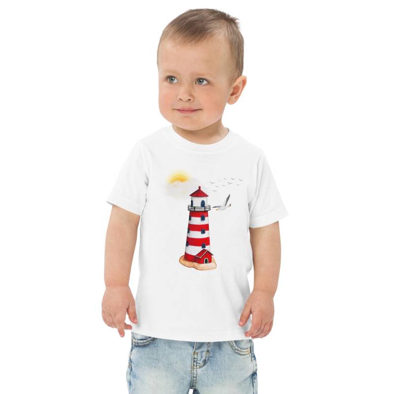 Leuchtturm T-Shirt - Maritimes Kindershirt Mit Möwe & Sonne Leuchtturm T-Shirt - Maritimes Kindershirt Mit Möwe & Sonne von KlarUndKunterbunt