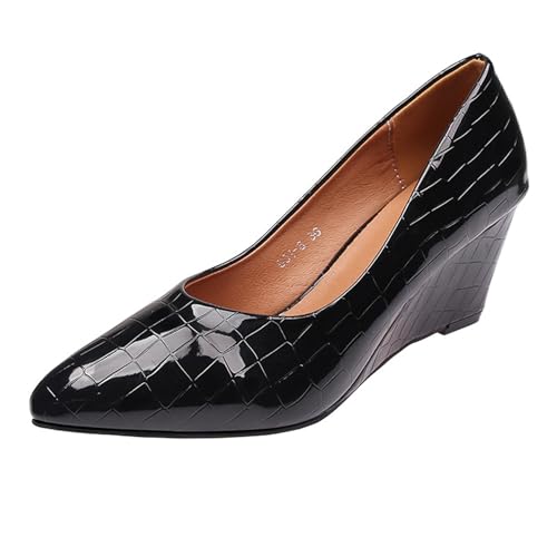 Klarmar Buro Keilabsatz Schuhe Damen Pump Pointed Toe Elegant Arbeit Basic Pump Schwarz Gr 36 EU Klarmar Buro Keilabsatz Schuhe Damen Pump Pointed Toe Elegant Arbeit Basic Pump Schwarz Gr 36 EU von Klarmar