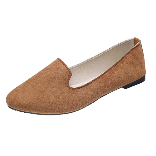 Klarmar Candy Color Flach Schuhe Damen Dolly Schuhe Arbeit Schuhe Leisure Ohne Verschluss Wildleder Pump Party Arbeit Loafer Braun Gr 36 EU Klarmar Candy Color Flach Schuhe Damen Dolly Schuhe Arbeit Schuhe Leisure Ohne Verschluss Wildleder Pump Party Arbeit Loafer Braun Gr 36 EU von Klarmar