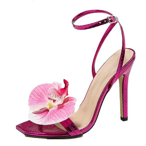 Klarmar Damen Butterfly High Sandalen Sommer Knöchelriemchen Stilettos Elegant Hochzeit Prom High Sandalen Square Toe Rose Gr 38 EU/39 Klarmar Damen Butterfly High Sandalen Sommer Knöchelriemchen Stilettos Elegant Hochzeit Prom High Sandalen Square Toe Rose Gr 38 EU/39 von Klarmar