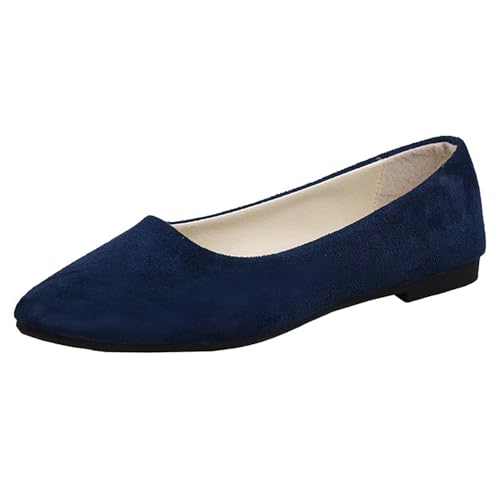 Klarmar Damen Flach Schuhe Buro Pointed Toe Schuhe Ohne Verschluss Loafer Causal Buro Pumps Candy Color Arbeit Dolly Schuhe Schwarz-Blau Gr 40.5 EU/42 Klarmar Damen Flach Schuhe Buro Pointed Toe Schuhe Ohne Verschluss Loafer Causal Buro Pumps Candy Color Arbeit Dolly Schuhe Schwarz-Blau Gr 40.5 EU/42 von Klarmar