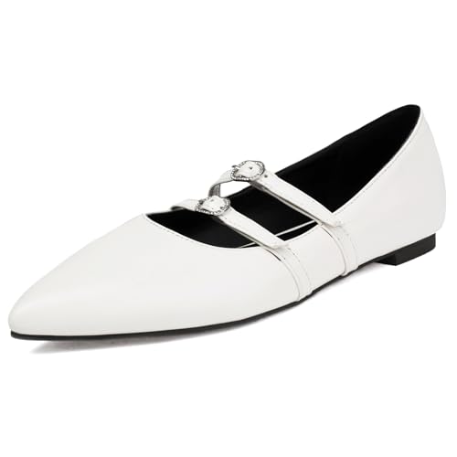 Klarmar Flach Schuhe Damen Pointed Toe Schnalle Buro Pumps Comfy Buro Pump Pointed Toe Beige Gr 40.5 EU/42 Klarmar Flach Schuhe Damen Pointed Toe Schnalle Buro Pumps Comfy Buro Pump Pointed Toe Beige Gr 40.5 EU/42 von Klarmar