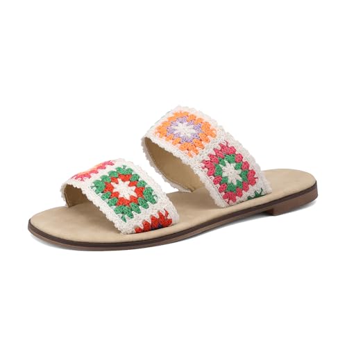 Klarmar Flach Schuhe Slipprs Damen Leisure Strand Schuhe Elegant Bestickt Sandals Sommer Hausschuhe Pantoffeln Pantoffeln Huase Gr 38 EU/39 Klarmar Flach Schuhe Slipprs Damen Leisure Strand Schuhe Elegant Bestickt Sandals Sommer Hausschuhe Pantoffeln Pantoffeln Huase Gr 38 EU/39 von Klarmar