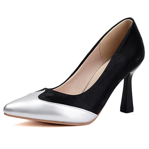 Klarmar Party High Schuhe Damen Elegant Ohne Verschluss Abendschuhe Pointed Toe Prom Schuhe Schwarz Gr 32 EU Klarmar Party High Schuhe Damen Elegant Ohne Verschluss Abendschuhe Pointed Toe Prom Schuhe Schwarz Gr 32 EU von Klarmar