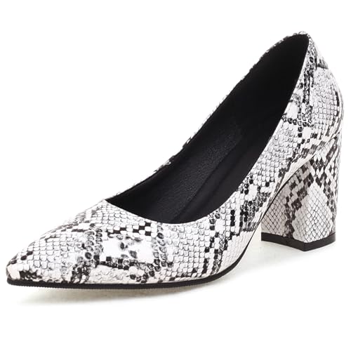 Klarmar Pointed Toe Büroschuhe Damen Ohne Verschluss Block Schuhe Elegant Arbeit Mode Abendschuhe Weiß Gr 41 EU/43 Klarmar Pointed Toe Büroschuhe Damen Ohne Verschluss Block Schuhe Elegant Arbeit Mode Abendschuhe Weiß Gr 41 EU/43 von Klarmar