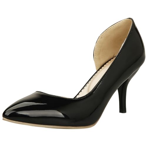 Klarmar Stiletto Pump Pointed Toe Ohne Verschluss High Schuhe Elegant Prom Pumps High Schuhe Schwarz Gr 32 EU Klarmar Stiletto Pump Pointed Toe Ohne Verschluss High Schuhe Elegant Prom Pumps High Schuhe Schwarz Gr 32 EU von Klarmar