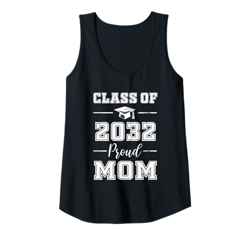 Damen Senior Mom 2032 Stolze Mutter Klasse von 2032 Mutter von Tank Top von Klasse von 2032 Abschlussgeschenke Hemden