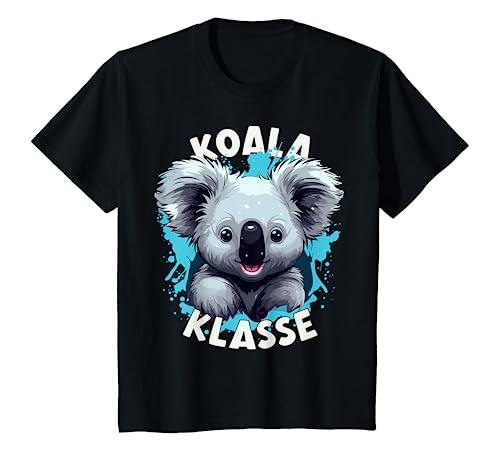 Kinder Koalaklasse in der Grundschule, Klassentier Koala T-Shirt von Klassenshirts mit Maskottchen, Grundschule