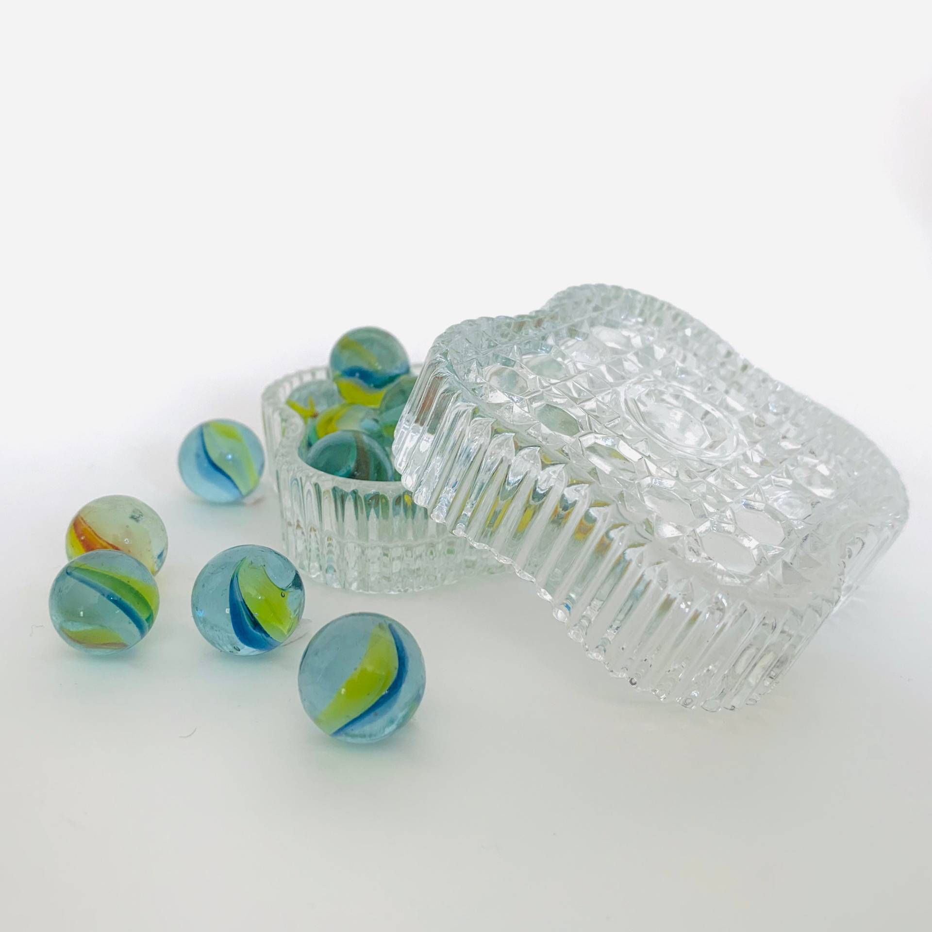 Vintage Klarglas Schmuckkästchen - Nos Candy, Schmuck, Made in Italy Vintage Klarglas Schmuckkästchen - Nos Candy, Schmuck, Made in Italy von Klassic