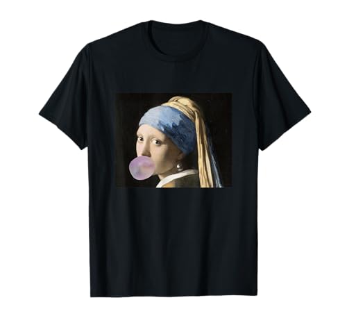 Fine Arts Vermeer Mädchen mit Kaugummi für eine Kunsthacke T-Shirt Fine Arts Vermeer Mädchen mit Kaugummi für eine Kunsthacke T-Shirt von Klassische Kunst Memes Designs