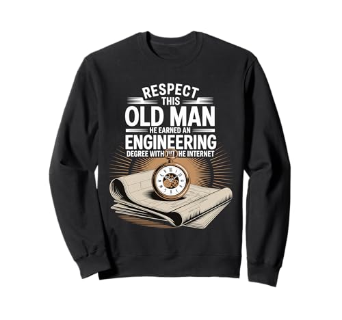 Respect This Old Man Engineering Without Internet |- Sweatshirt Respect This Old Man Engineering Without Internet |- Sweatshirt von Klassischer und legendärer Ingenieur