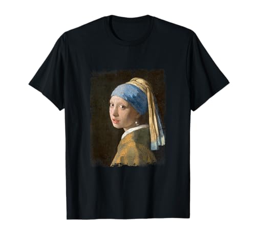 Das Mädchen mit dem Perlenohrring Jan Vermeer Gemälde T-Shirt von Klassisches Gemälde Kunstgeschenk