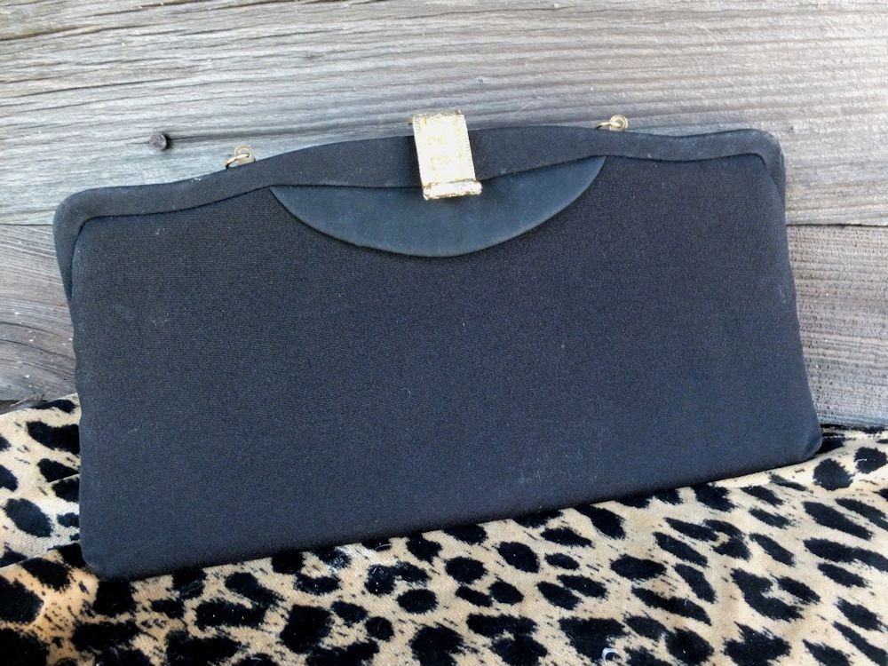 Elegante Vintage Abendtasche, Clutch Tasche, Schwarze Abschlussballtasche, Dinner-Tasche, Formelle Tasche von KlassyKlassics
