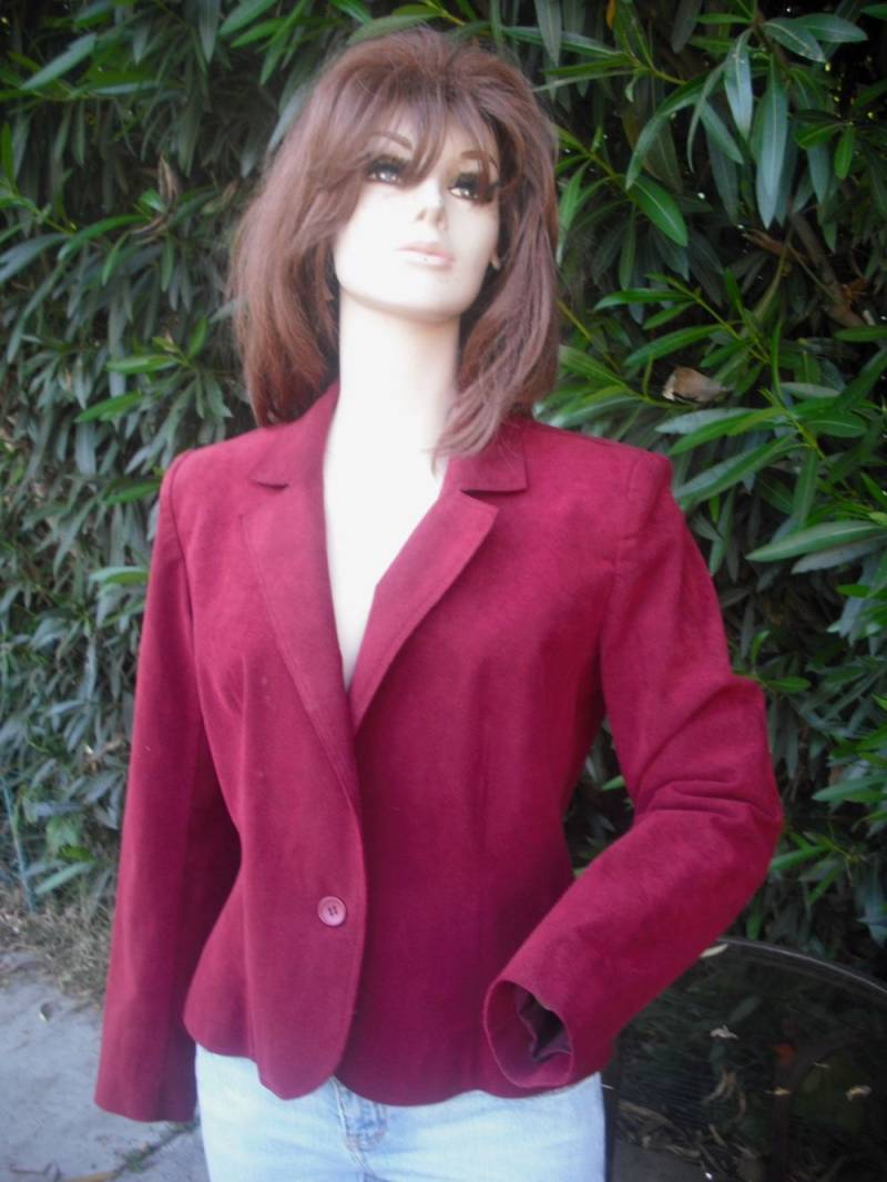 Vintage Ultrasuede Lilli Ann Von Adolph Schuman, 70Er/80Er, Kunstleder Jacke von KlassyKlassics