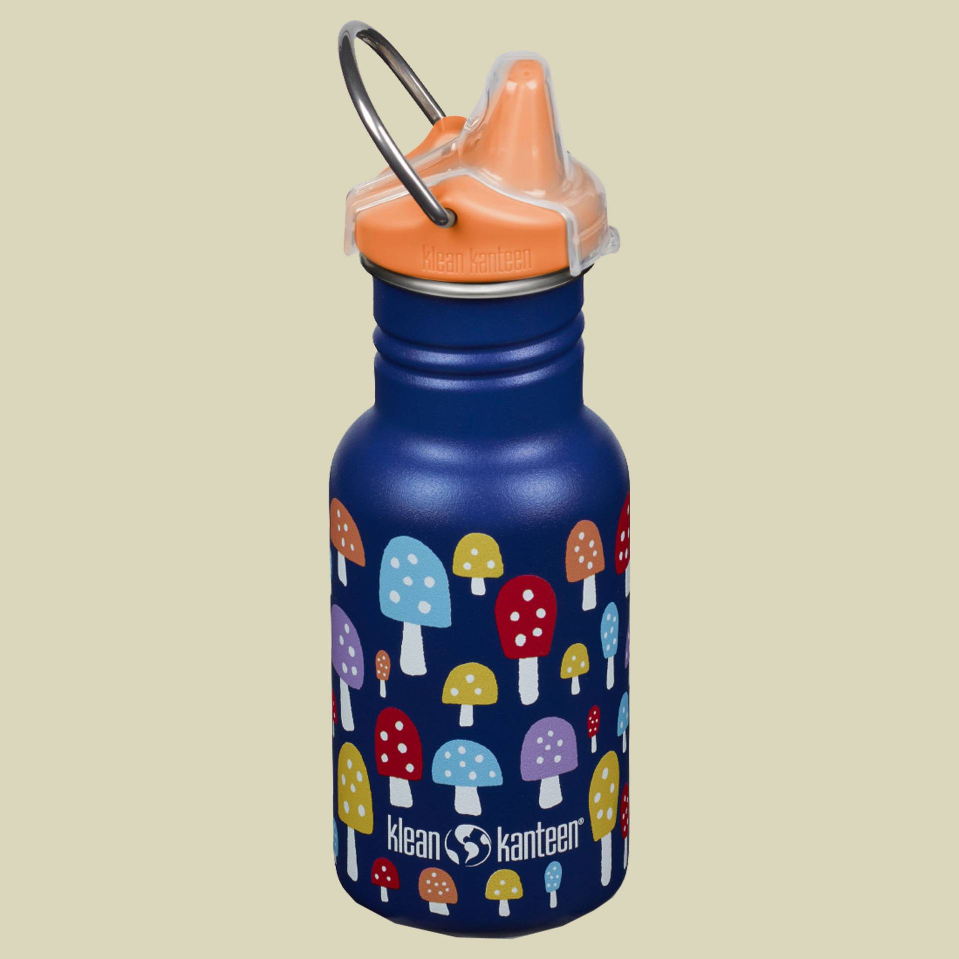 Kid Kanteen Classic Narrow mit Sippy Cap blau 355 - mushrooms von Klean Kanteen