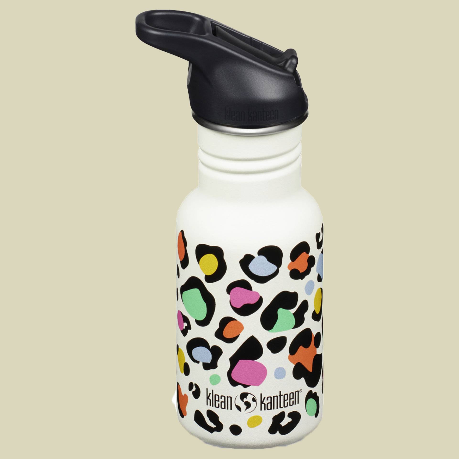 Kid Kanteen Classic Narrow mit Sport Cap 355ml mehrfarbig - leopard print von Klean Kanteen