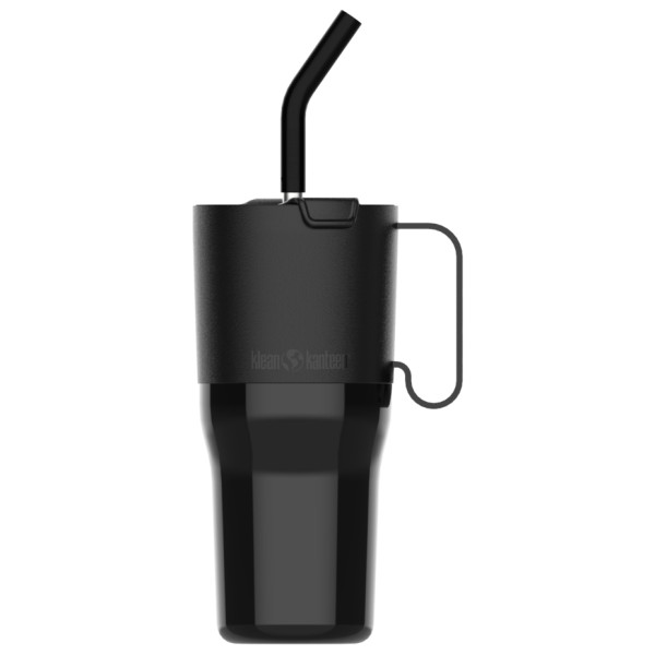 Klean Kanteen - Rise Tumbler Flip Straw - Isolierbecher Gr 1064 ml grau/schwarz von Klean Kanteen