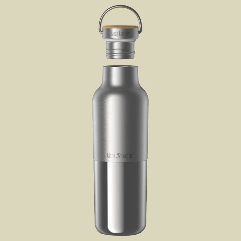 Rise Reflect 592 ml (Bamboo Cap) 592 ml silber von Klean Kanteen