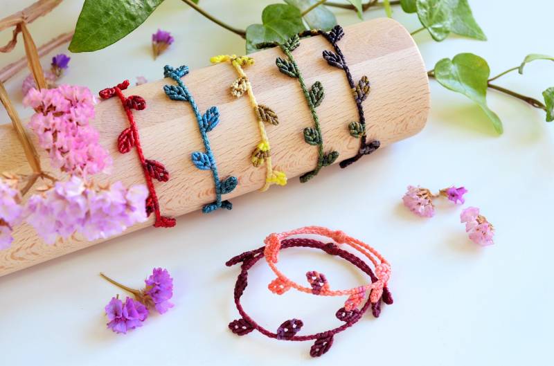 Blatt | Makramee Armband - Handgefertigt Blatt | Makramee Armband - Handgefertigt von KleanthisMichael