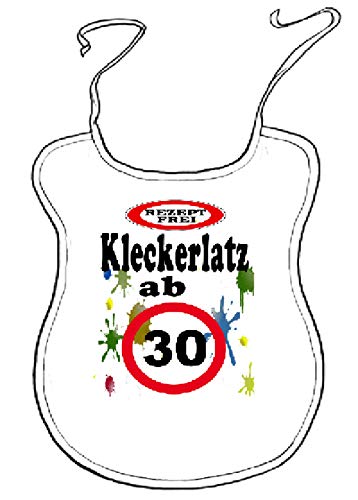 Kleckerlatz Scherz-Latz für Erwachsene ab 30" Baby-Lätzchen von Kleckerlatz