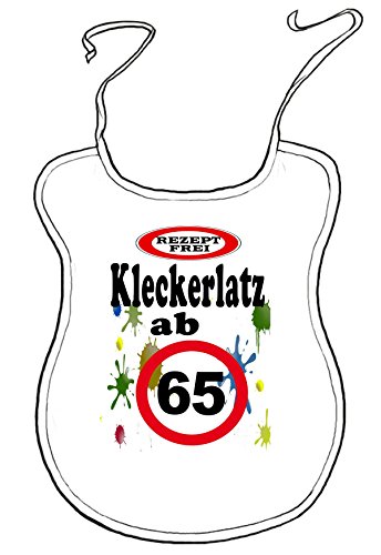 Kleckerlatz Scherz-Latz für Erwachsene ab 65" Baby-Lätzchen von Kleckerlatz