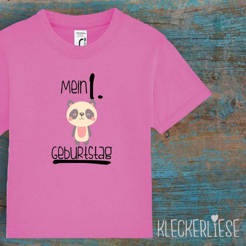 Kinder Baby Shirt Kleinkind "Mein 1. Geburtstag Pandabär" T-Shirt Jungen Mädchen von Kleckerliese