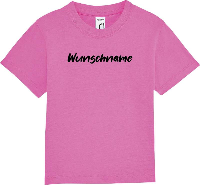 Kleckerliese Kinder Baby Shirt Kleinkind "Wunschname Name Wunschtext" Mit Wunschnamen Jungen Mädchen T-Shirt von Kleckerliese