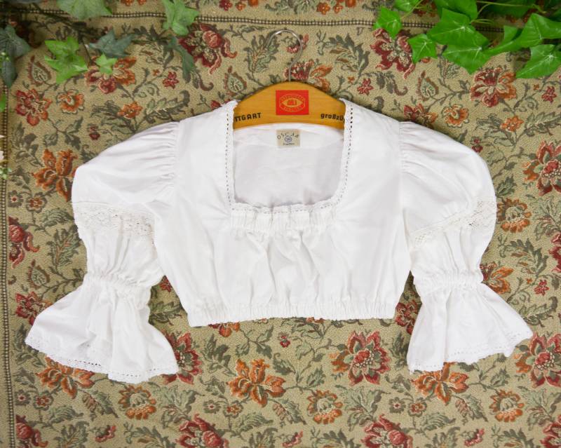 Vintage Weiße Dirndl Bluse | Nr. 4 von KleiderKatzeVintage
