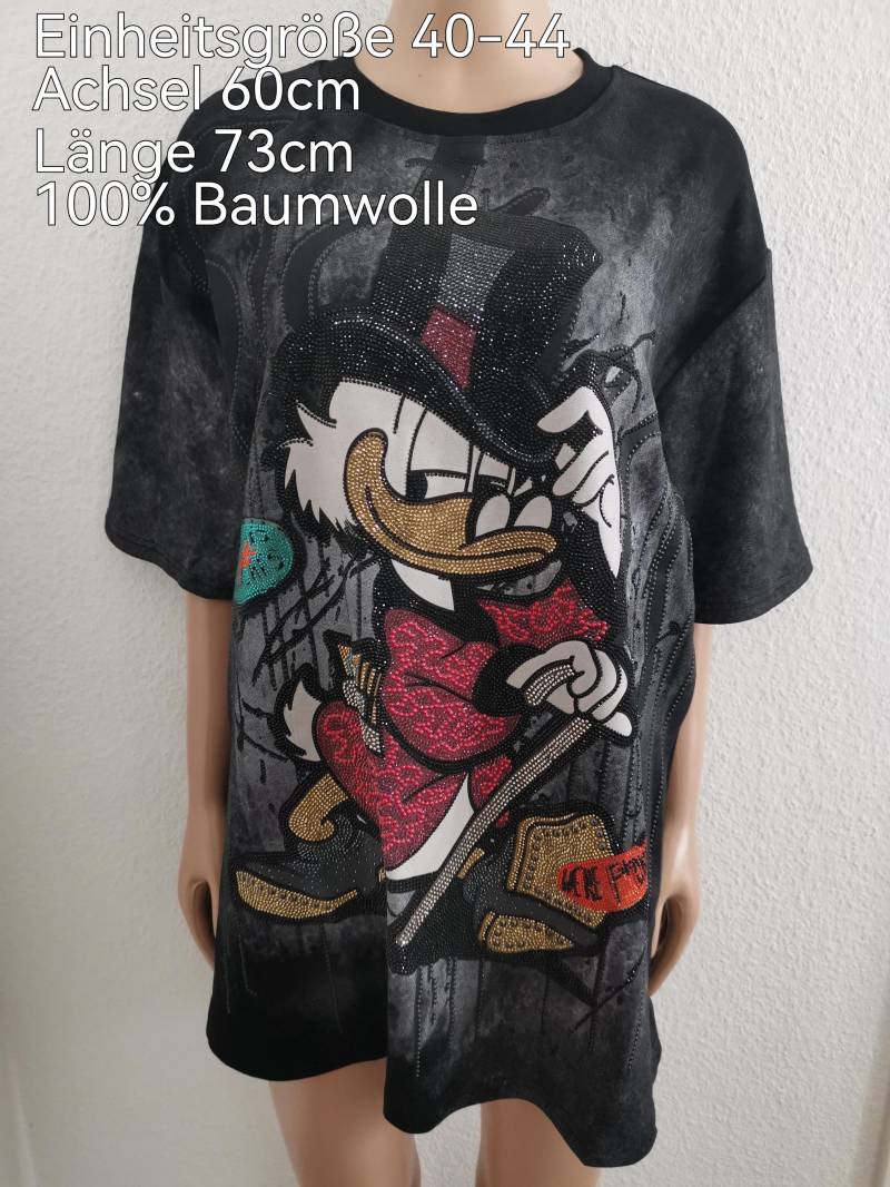 Dagobert Duck Glitzer Shirt Größe 40-44 Dagobert Duck Glitzer Shirt Größe 40-44 von ByKleiderstubeNixxs