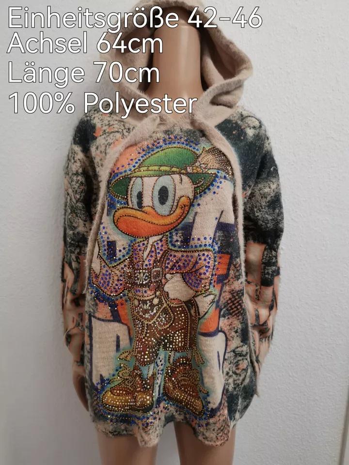 Donald Duck Glitzer Pullover Größe 42-46 Einheitsgröße Donald Duck Glitzer Pullover Größe 42-46 Einheitsgröße von ByKleiderstubeNixxs