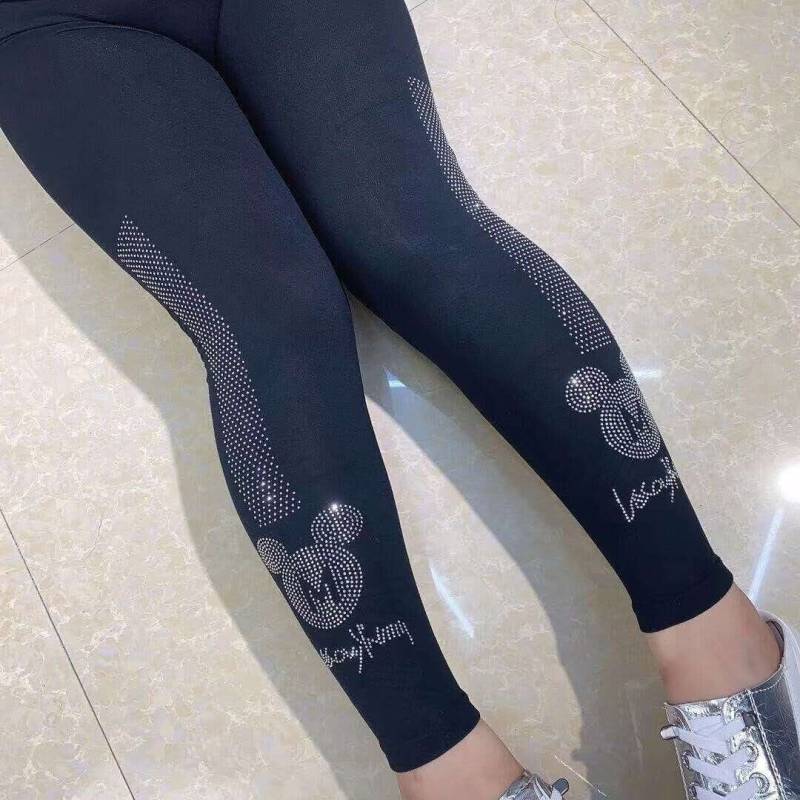 Mickey Mouse Glitzer Leggins Größe 36 Bis 48 Tragbar von ByKleiderstubeNixxs