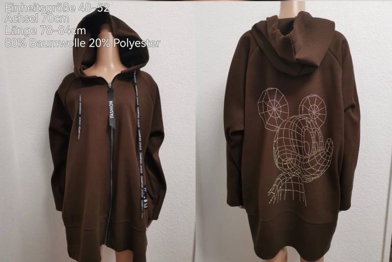 Mickey Mouse Glitzer Übergangsjacke Größe 48-52 von ByKleiderstubeNixxs