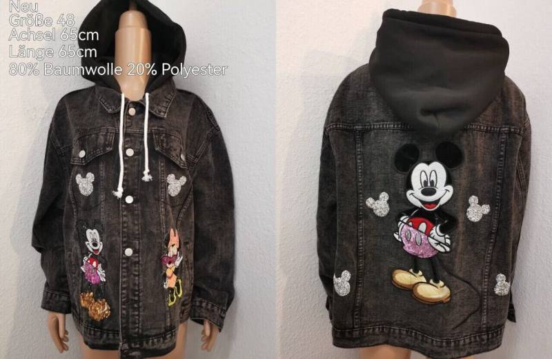 Mickey Mouse Jeansjacke Größe 48 von ByKleiderstubeNixxs
