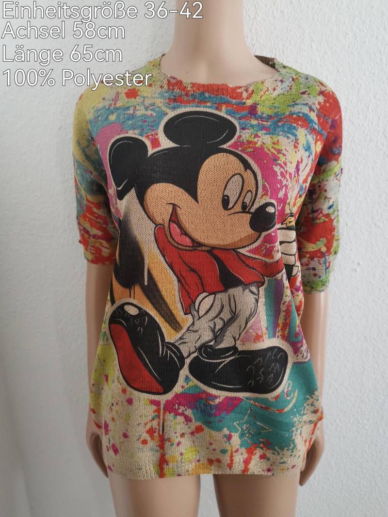 Mickey Mouse Strick Überwurf-Shirt Größe 36-42 von ByKleiderstubeNixxs