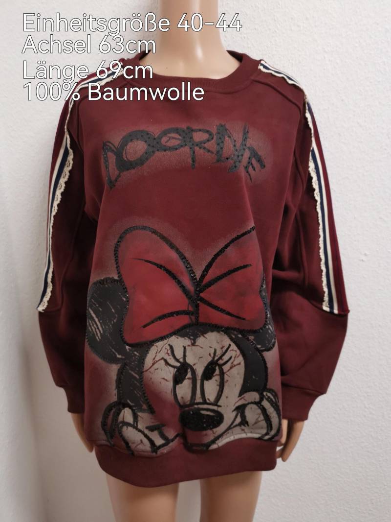 Minnie Mouse Pullover Größe 40-44 von ByKleiderstubeNixxs