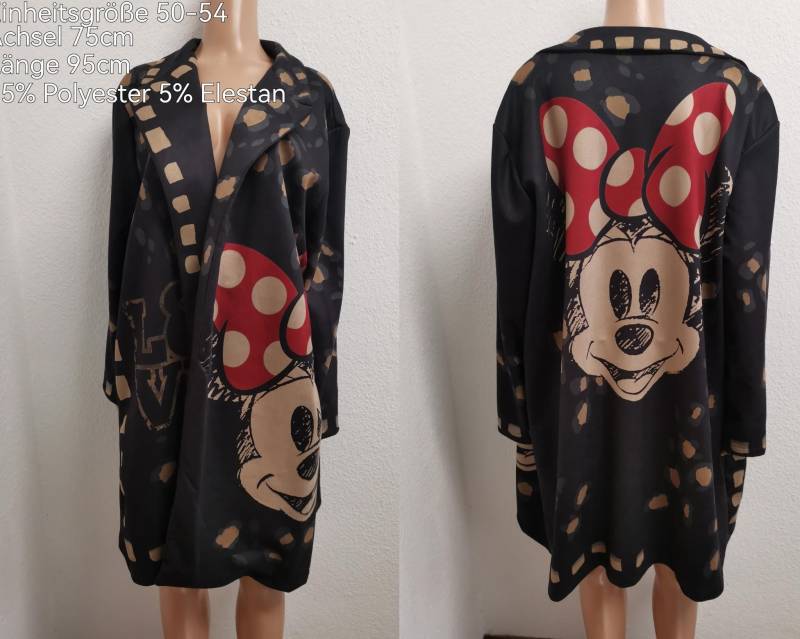 Minnie Mouse Velour - Jacke Übergangsjacke Größe 50-54 Minnie Mouse Velour - Jacke Übergangsjacke Größe 50-54 von ByKleiderstubeNixxs