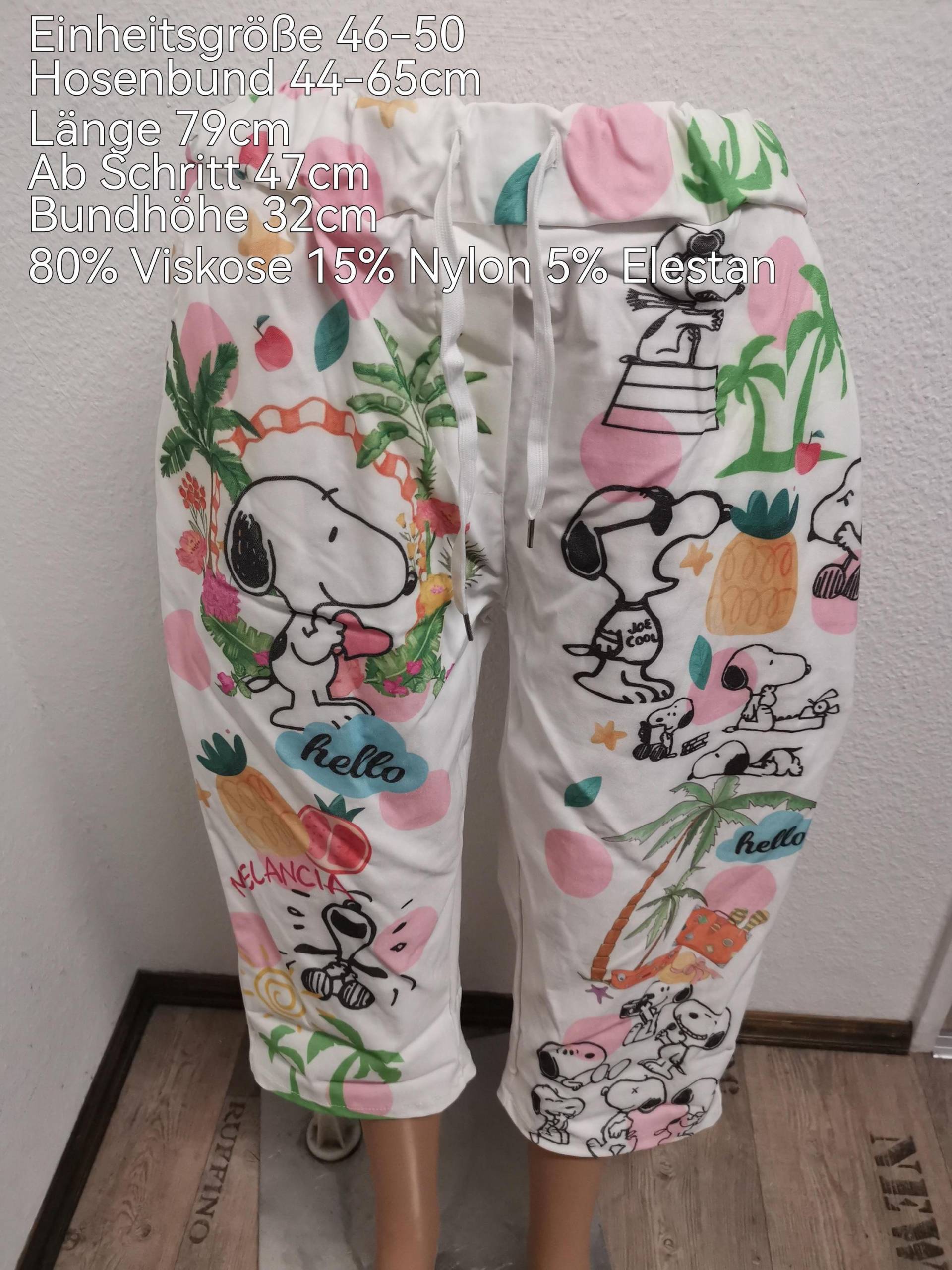 Snoopy Capri Hose Größe 46-50 Einheitsgröße von KleiderstubeN