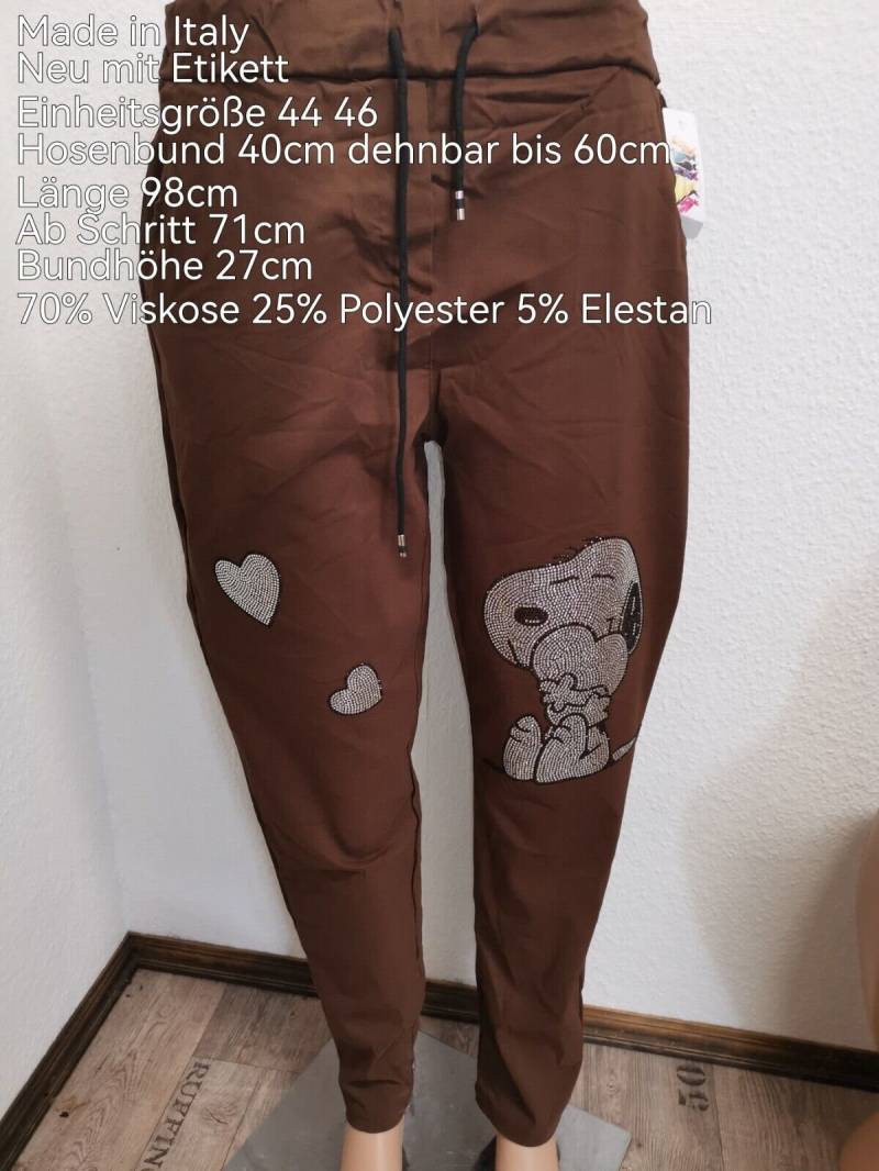 Snoopy Glitzer Hose Größe 44-46 von ByKleiderstubeNixxs