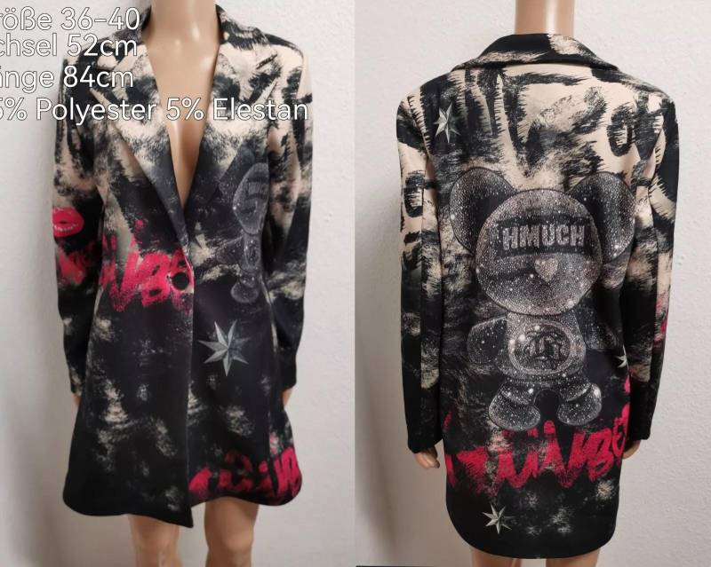 Teddybär Velour Übergangsjacke Größe 36-40 Teddybär Velour Übergangsjacke Größe 36-40 von ByKleiderstubeNixxs