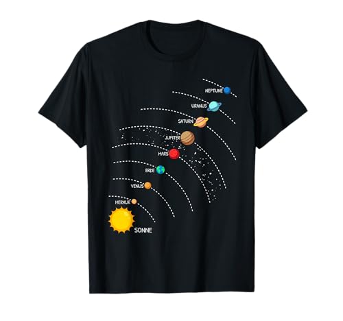 Kleidung Astronomie Sonnensystem Planet Geschenk Umlaufbahn Planeten Sonnensystem Weltraum T-Shirt für Erwachsene Männer, interessiert an Astronomie, Unisex, Schwarz, S, Kurzarm Kleidung Astronomie Sonnensystem Planet Geschenk Umlaufbahn Planeten Sonnensystem Weltraum T-Shirt für Erwachsene Männer, interessiert an Astronomie, Unisex, Schwarz, S, Kurzarm von Kleidung Astronomie Sonnensystem Planet Geschenk